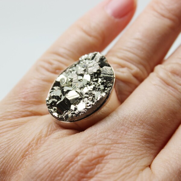 Pyrite Ring - Etsy