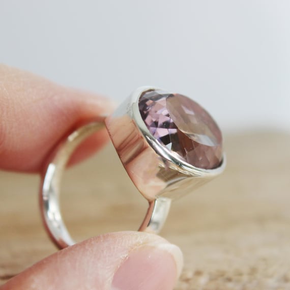 Anello In Argento 925 Con Ametrina E Perlina Di Ametista - Gioielli - Foto 13