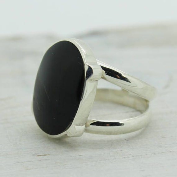 Ring made of sale obsidian