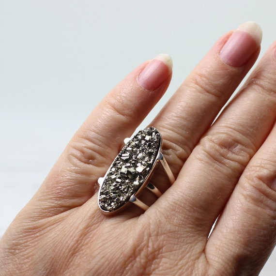 Pyrite Ring (पाइराइट अंगूठी) | Buy Antique Pyrite Mudrika