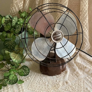 Wizard Husky Small Electric Brown 9&quot; Fan Bersted Mfg. Co. Model J1510R  Working