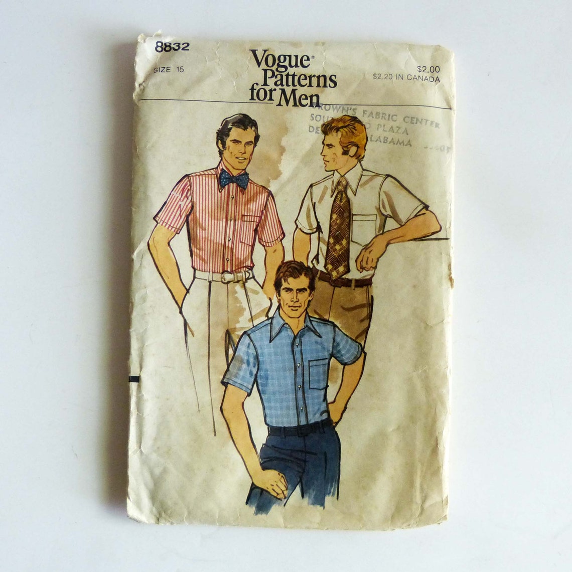 Vogue 8832 Vintage Sewing Pattern Men's Shirts 1970's - Etsy