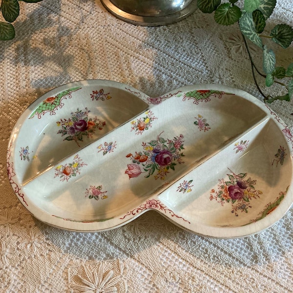 Divided Relish Dish Etsy