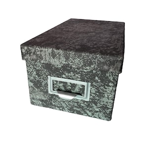 Globe Weis Karte File Box Kunststoff Insert Register & Label Pull Marbled Grün