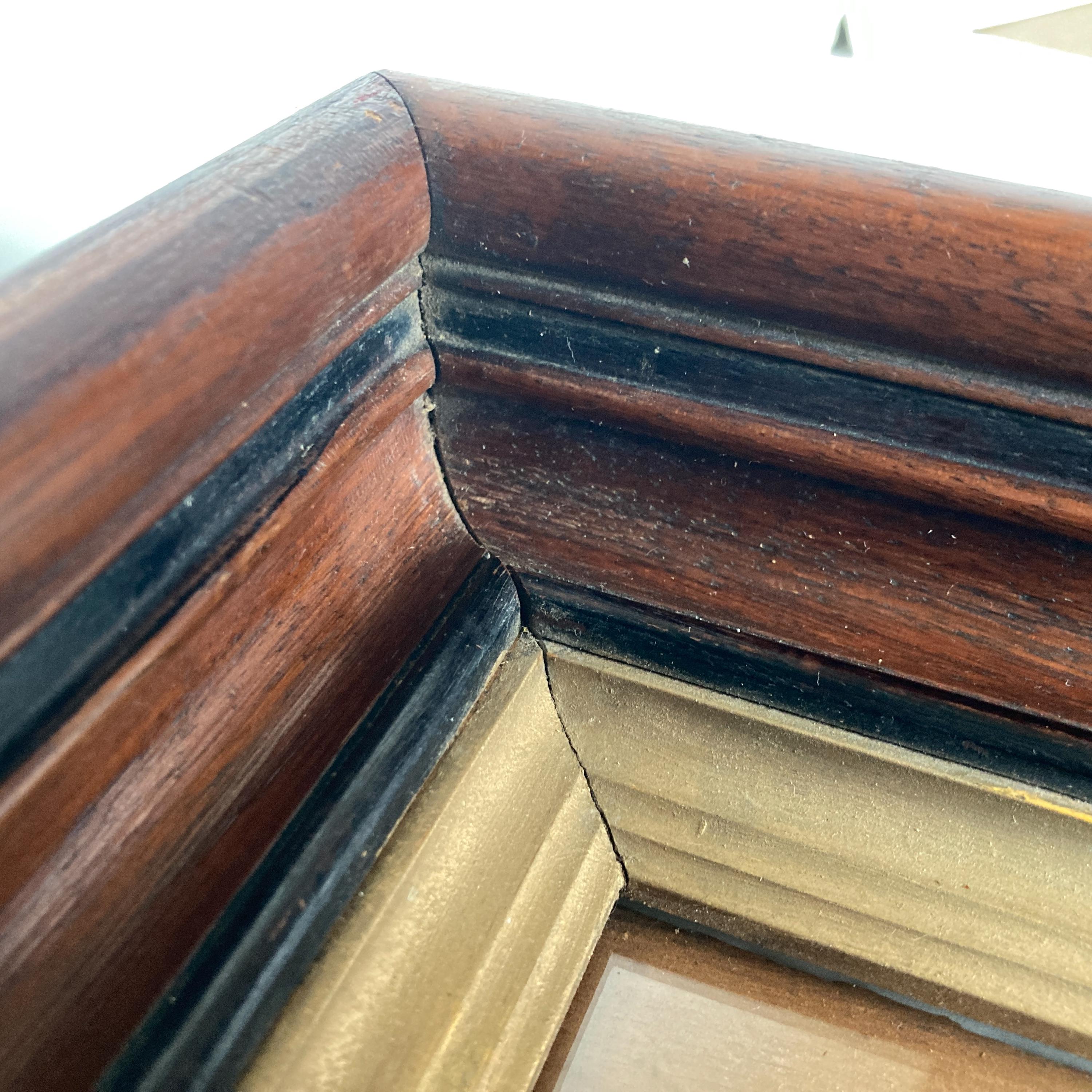Antique Victorian Deep Style Frame Cherry Finish With Black Stripe ...