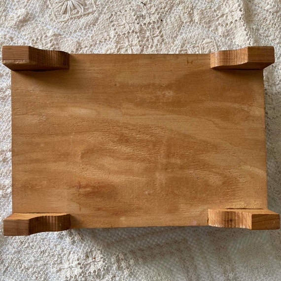 Wooden Cedar Keepsake Chest  Jewelry Box Dutch Sc… - image 8