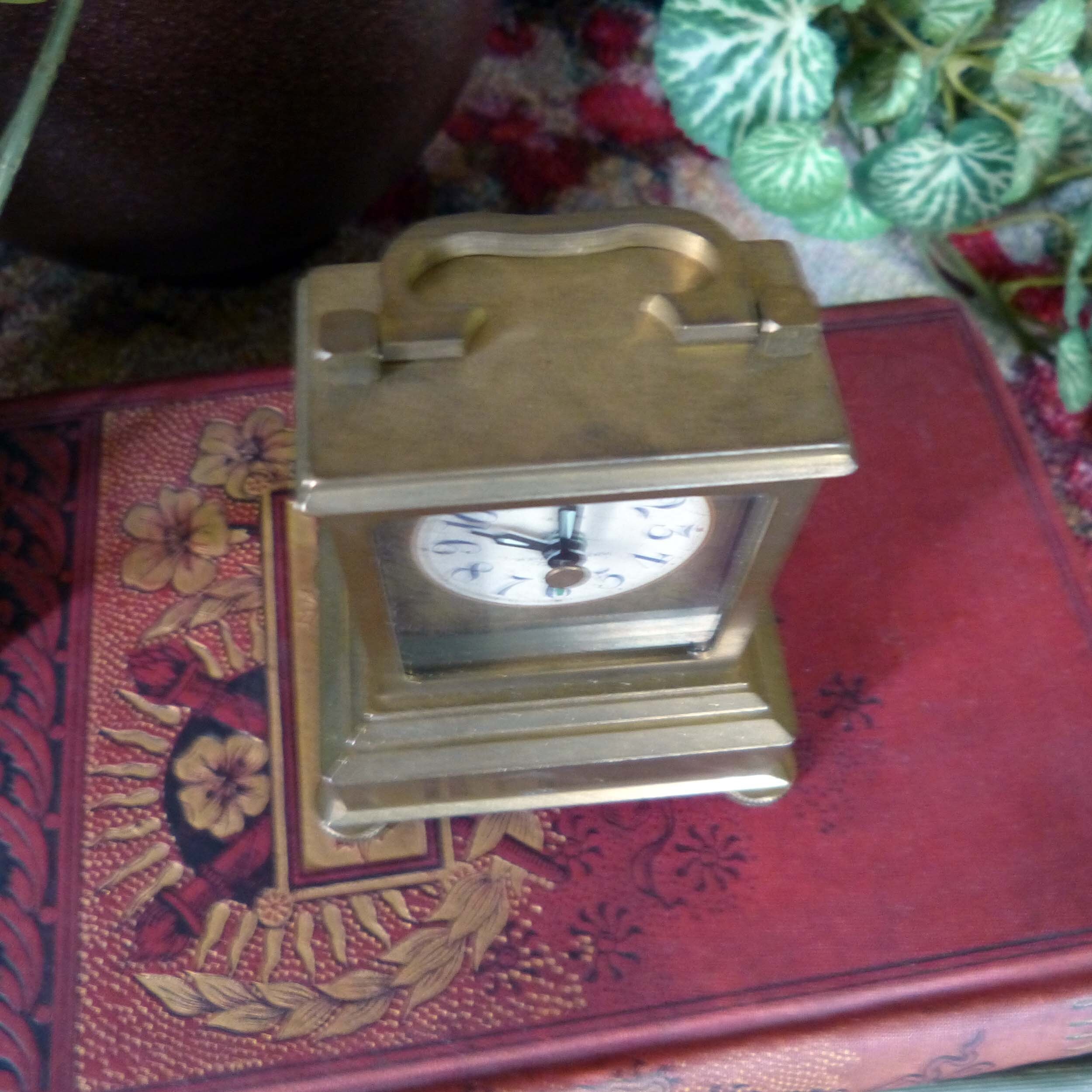 Tiny Vintage Brass Alarm Clock 49 Avenue Napoleon Etsy