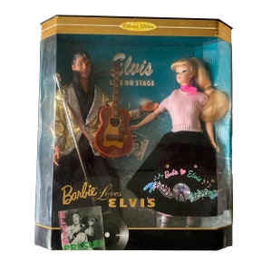 Mattel Barbie Loves Elvis Dolls Gift Set In Box 1996