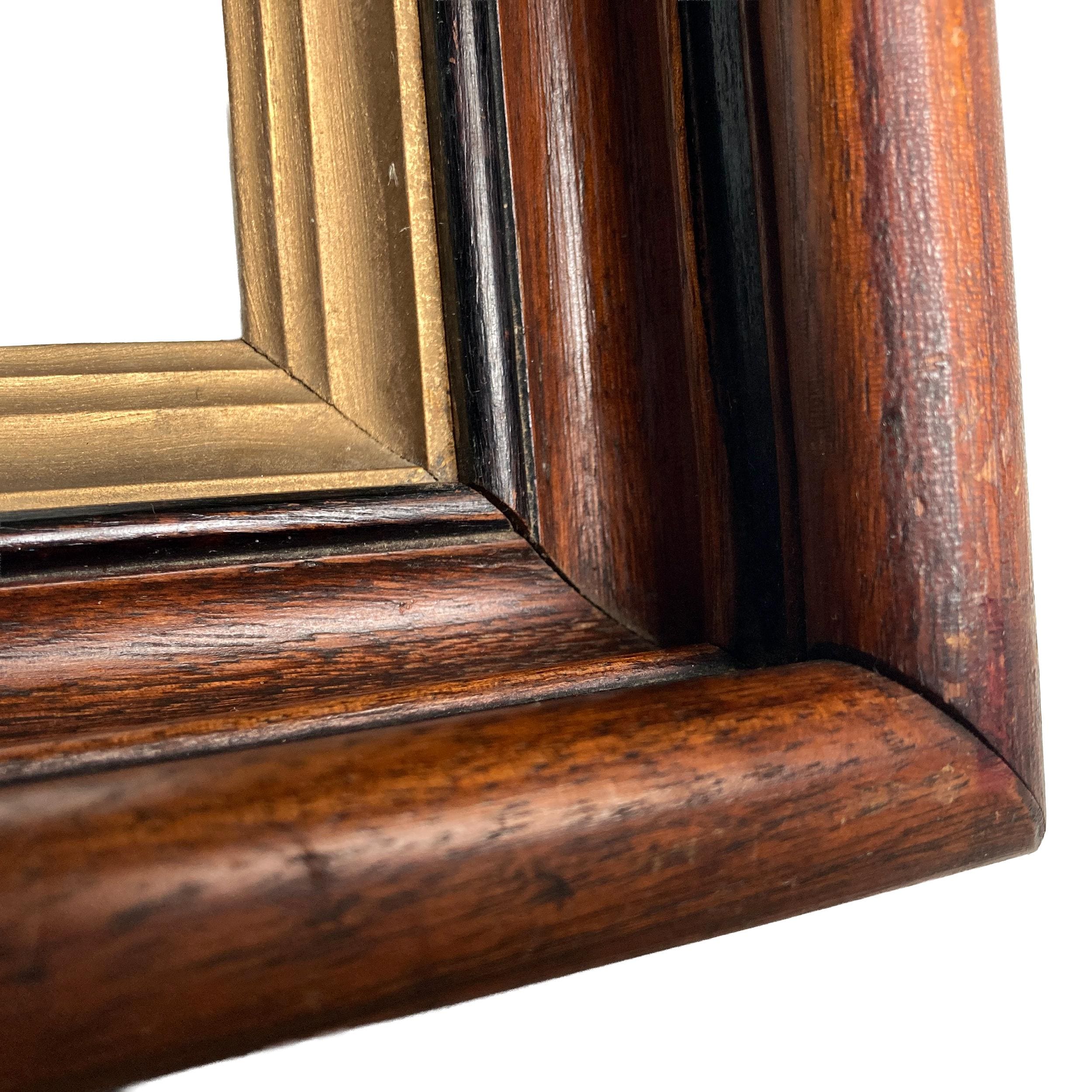 Antique Victorian Deep Style Frame Cherry Finish With Black Stripe ...