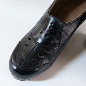 Salesman Sample 1930s 40s Black Leather Shoes Reduced Size - Etsy