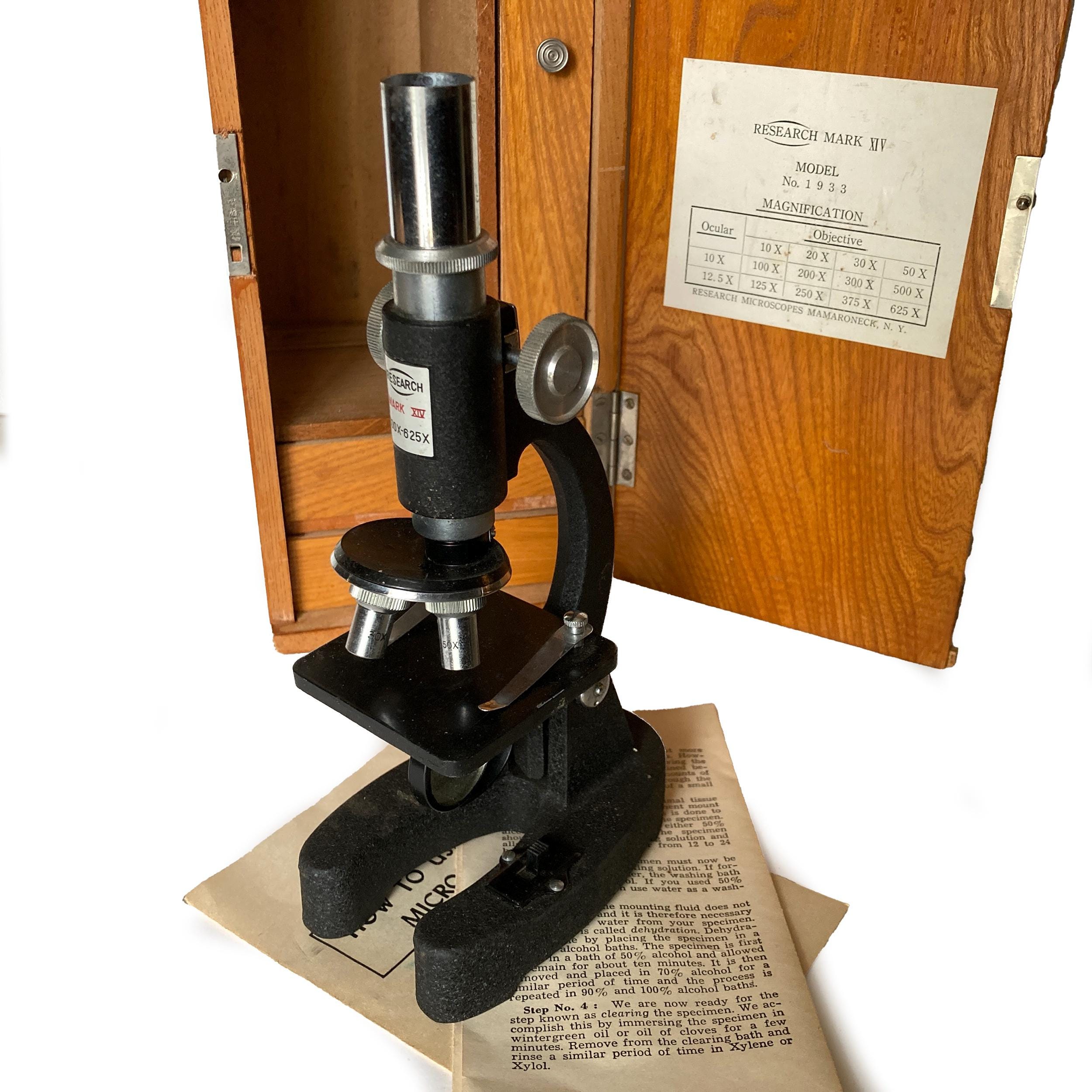 Vintage Microscope Box - Etsy