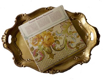 The Evergreen Press Victorian Wallpaper Gift Wrap Package Of 3 Sheets New Old Stock Roses