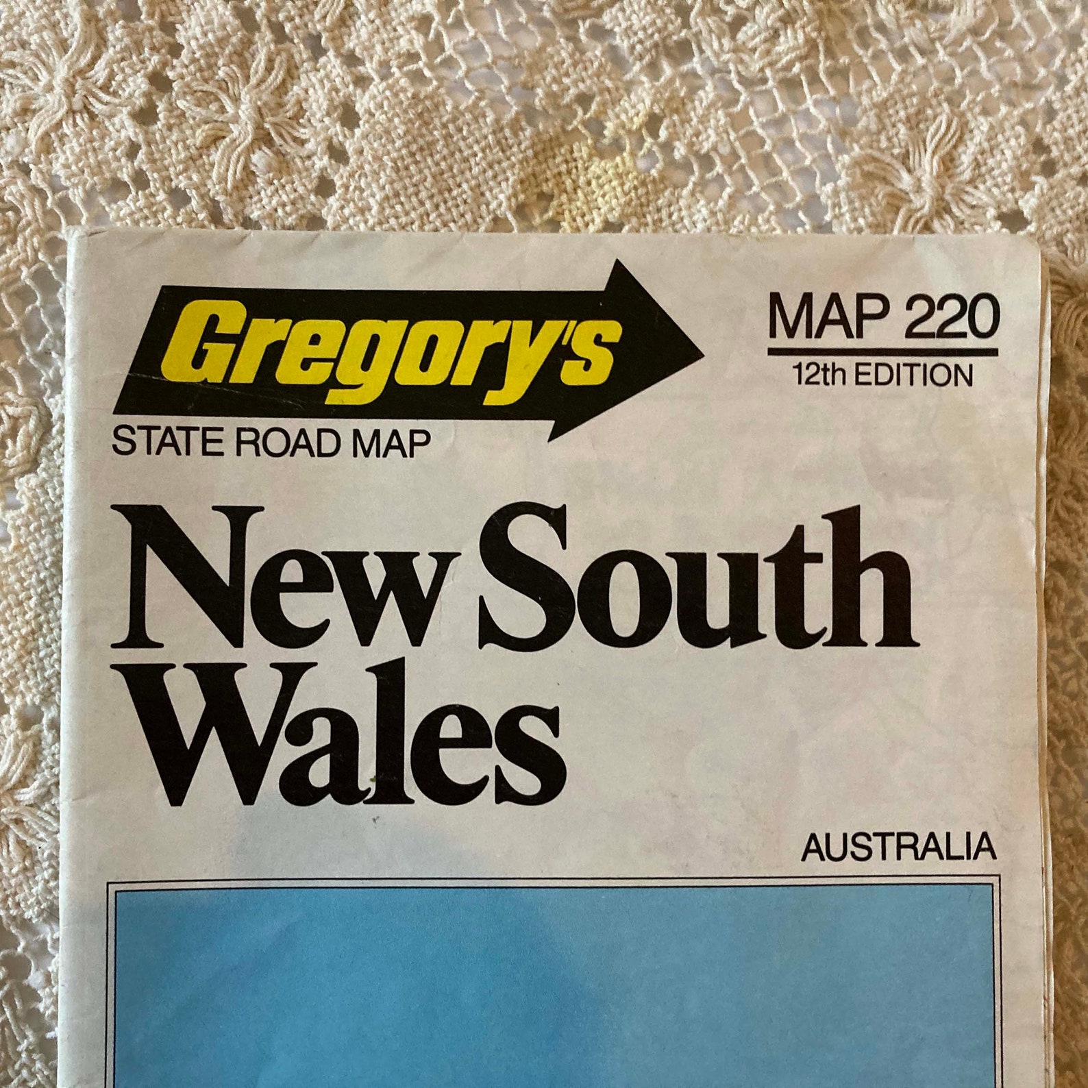 Gregorys Road Map 220 New South Wales Austrailia 1989 Etsy