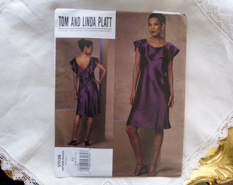 Vogue 1138  Sewing Pattern Tom & Linda Platt Dress Uncut Size 6-12
