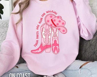 These Boots Are Made For Walking Crewneck Sweatshirt