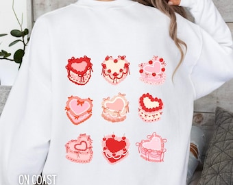 Vintage Heart Cake Crewneck Sweatshirt