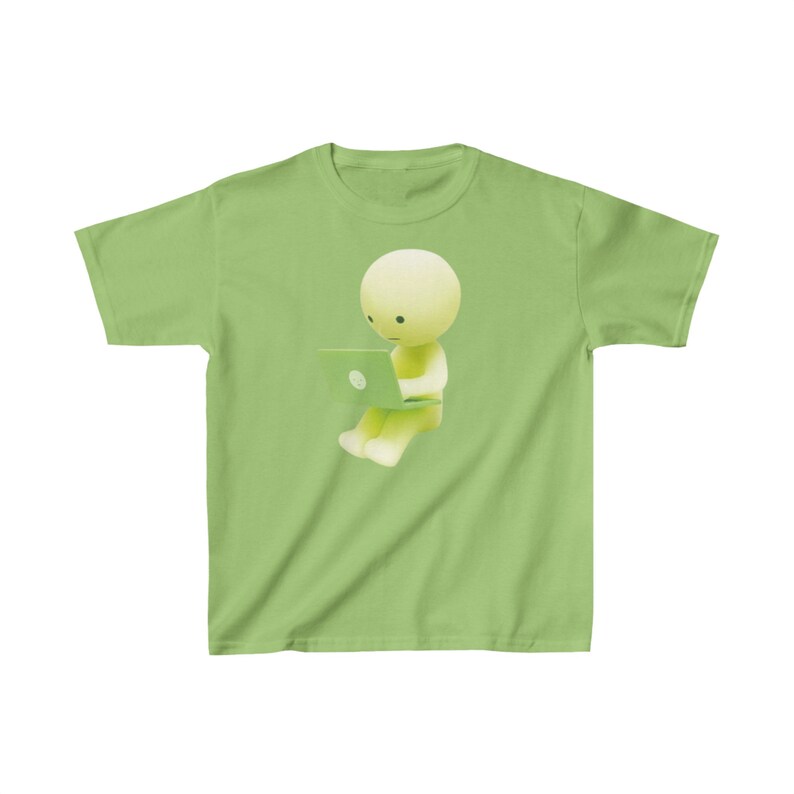 Smiski Working Baby Tee Graphic Baby TeeMagliette grafiche per neonati, maglietta preferita anni '90, maglietta grafica retrò, abbigliamento Y2k, estetica Graphic Baby Tee immagine 3
