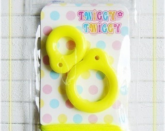 Twiggy Twiggy Blythe Pull Ring - Neon Yellow - PR01-04