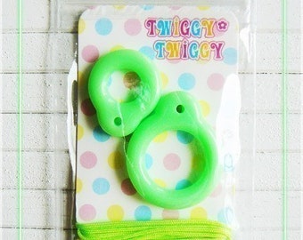 Twiggy Twiggy Blythe Pull Ring - Neon Green - PR01-03