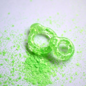 Twiggy Twiggy Neo Green Glitter Pull Ring PR03-11 imagem 1