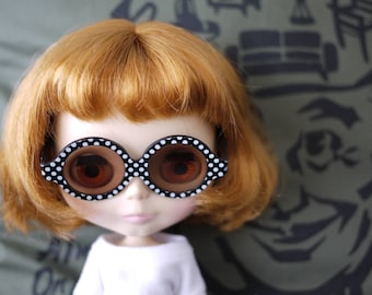 Twiggy Twiggy S02-DBB Blythe glasses Polka Dot Black w/ Black Lenses サングラス ブライス