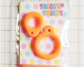 Twiggy Twiggy Blythe Pull Ring - Neon Orange - PR01-08