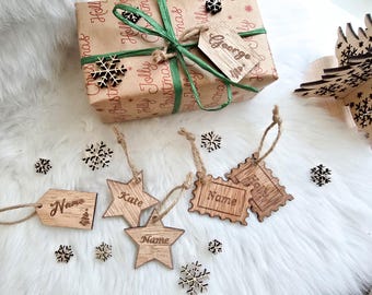 Personalisiertes Geschenk-Anhänger Aus Acryl – Mit Initiale & Name, 6,5x7 Cm, Für Weihnachten