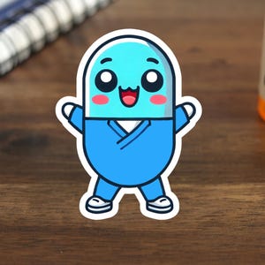 Pharmacy Pill Stickers For Pharmacists, Technicians, Students, Residents, Cute Funny Witty Gifts for Pharm Laptops Phone Water Bottles