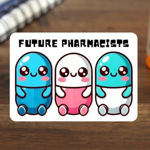Pharmacy Stickers Future Pharmacists Gifts for Pharmacy Students Funny Witty Stickers For Laptops Phone Water Bottles