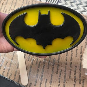 Bat Hero Emblem Choose Your Color & Design! Flexible Urethane Rubber, Handmade, Durable and Lightweight High Quality Material made Cosplay