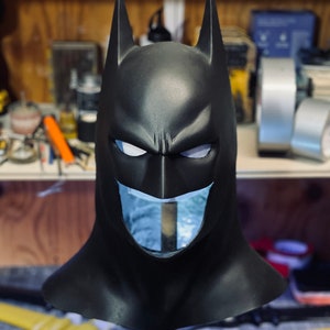Handmade Flexible Urethane Bat Hero Cowl – Lightweight, Durable and Comfortable Wearable Cosplay Prop & Display Piece