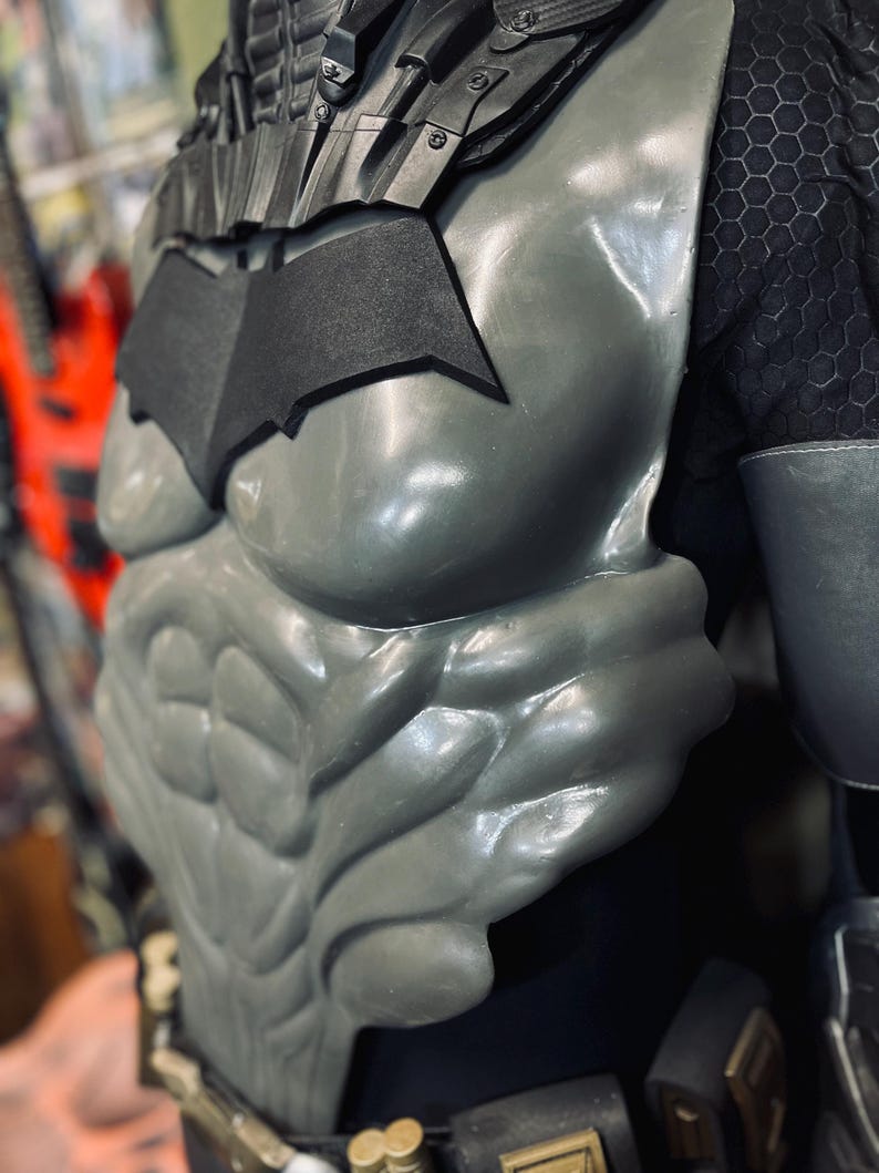 Bat Hero Chest Armor Black & Grey Design, Flexible Urethane Rubber ...