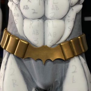 Bat Hero Utility Belt, Can Be Made In Any Color! Flexible Urethane Rubber, Handmade, High Quality Durable & Lightweight, Custom Sizing Strap
