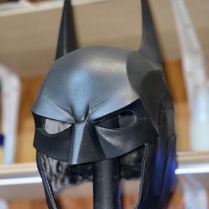 Bat Hero Cowl Wearable Flexible Urethane Rubber, Handmade, Durable and Lightweight High Quality Comfortable Material made Cosplay & Display