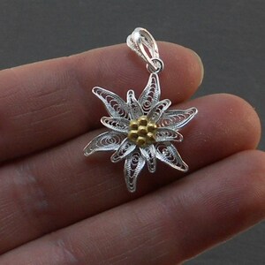 Pendentif En Argent 925 Avec émail Filigrane Et Oxydes - Occasion - Dimensions 4 X 1,7 Cm