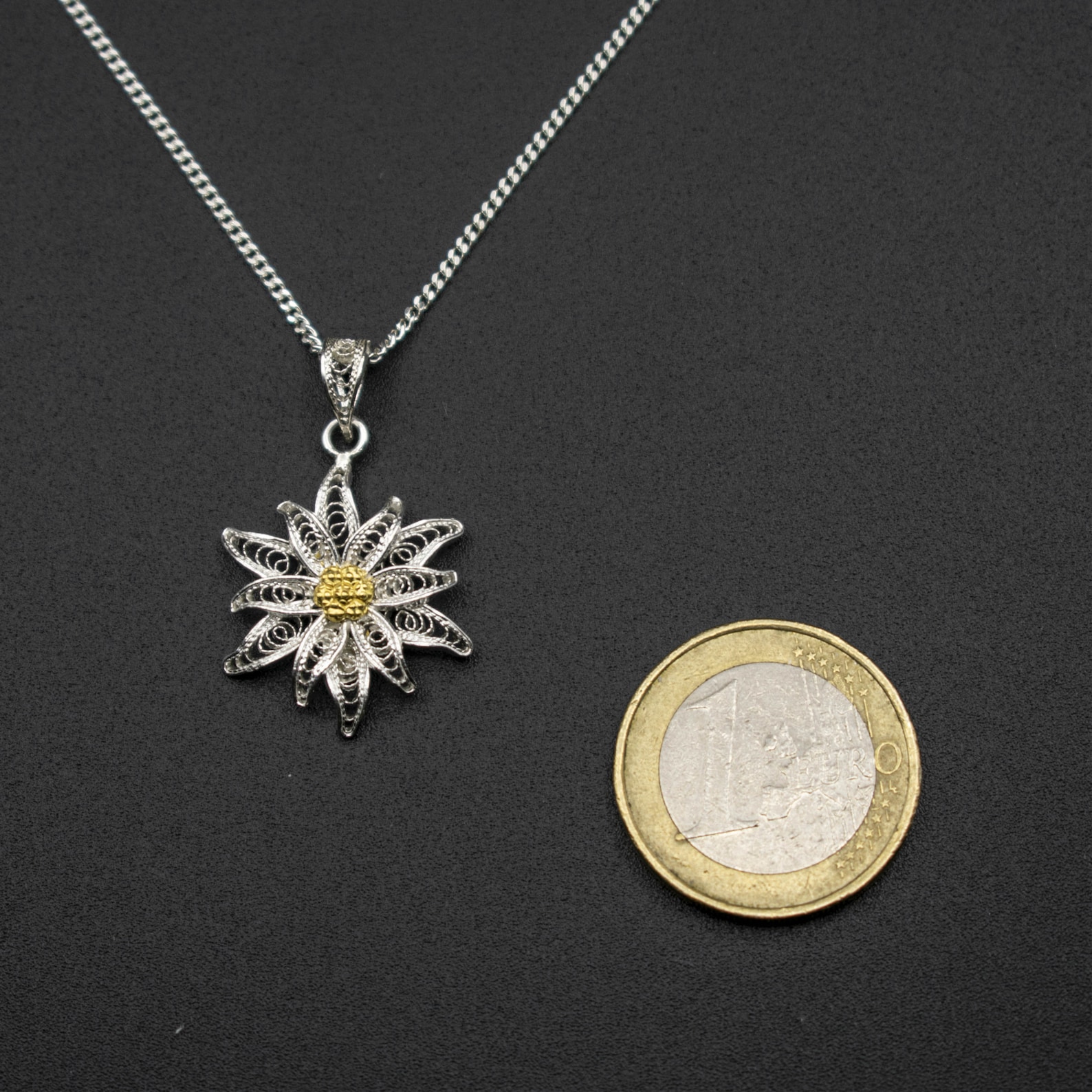 catenina con ciondolo colomba in argento 925/1000 nickel free realizzato artigianalmente - Arte
