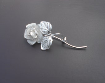 Thea Rose - Silver Filigree Brooch