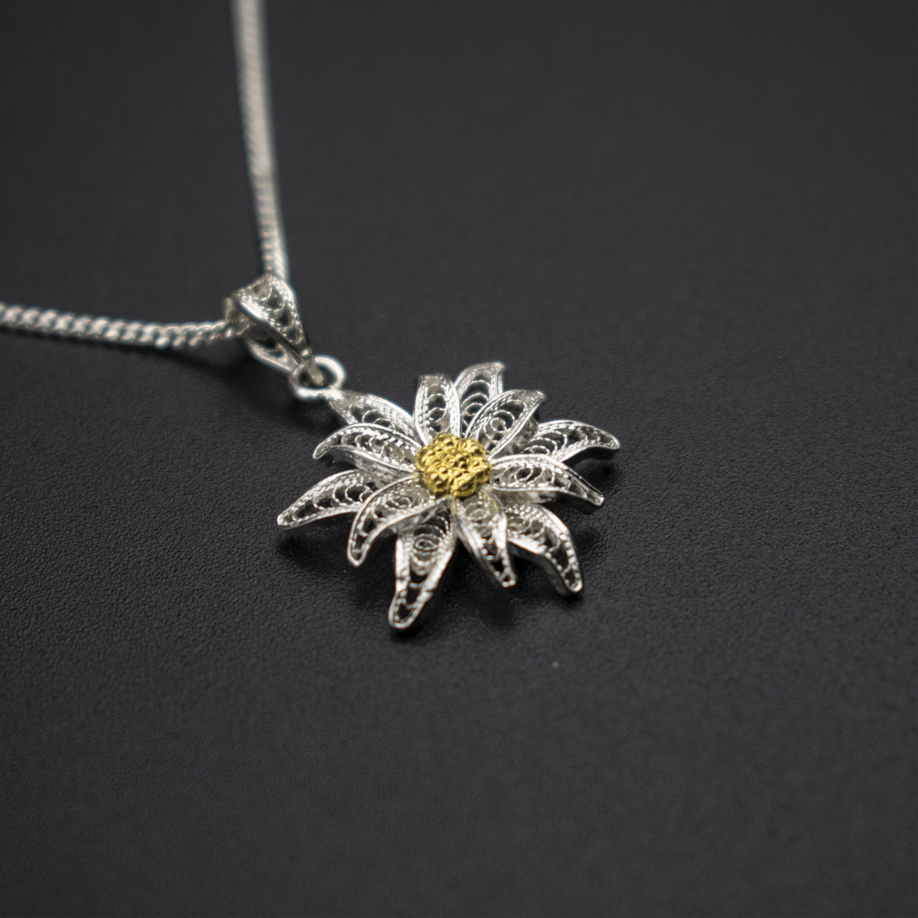 Collana Lunga Con Ciondolo Goccia In Argento Placcato E Acrilico Blu Scuro - Foto 6