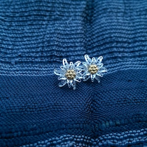 Edelweiss - orecchini in filigrana d'argento