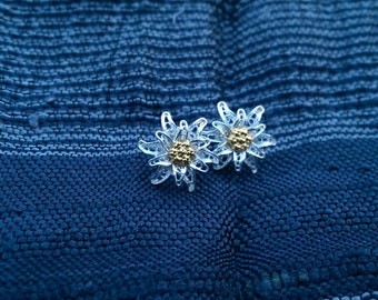 Edelweiss - orecchini in filigrana d'argento