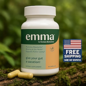 Emma Relief Supplement Konsciens Keto for Gut Bloating 60 Capsules Exp 2026 Handmade