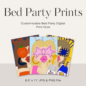 Customizable College Digital Print for Senior Grad Bed Party Gift Custom Digital Bed Party Print Out Trendy College Wall Art