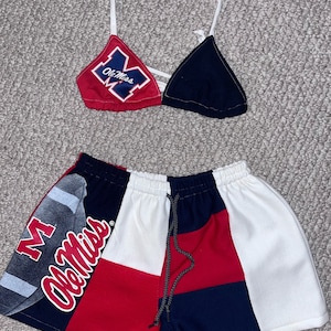 Custom College Set for Football Game Apparel Personalizable University Two Piece Set with Shorts