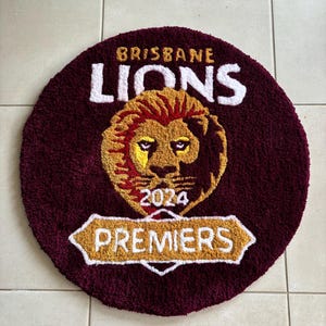 Brisbane Lions Premiership Win 2024 Rug