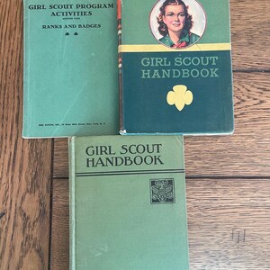 Vintage Girl Scout Books_Set of 3