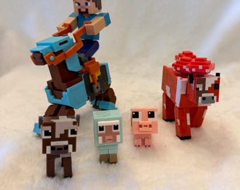 Collection of LEGO Minecraft Characters
