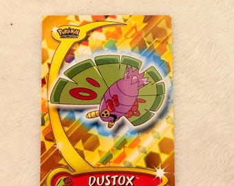 2004 Topps Pokemon Advanced Challenge WURMPLE 88 & DUSTOX 25 Rainbow foil set NM