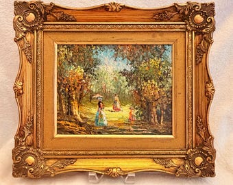 Impressionist Style Original Oil Painting_Alan (Alen) Walters_Victorian Theme