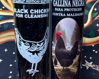 Fixed and Plain Black Hen Candles  || Veladoras Preparadas y Lisas de La Gallina Negra