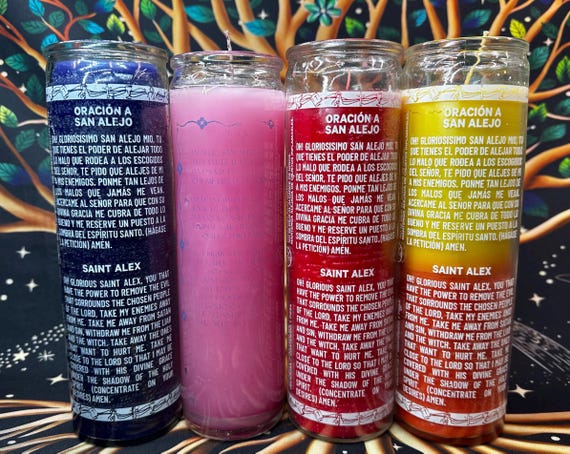 Saint Alex Candles || Veladoras De San Alejo - Etsy